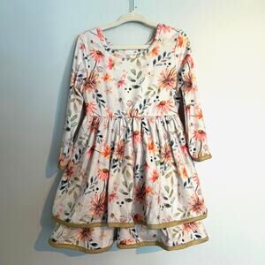 NWOT The Hair Bow Company Wildflowers Twirl Dress – White/Floral – Toddler 2T